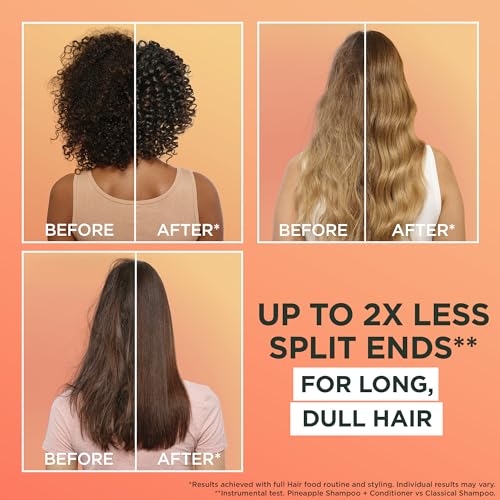 Garnier Ultimate Blends Glowing Lengths Pineapple & Amla Hair Food 3-in-1 Hair Mask Treatment 400ml - Image 3