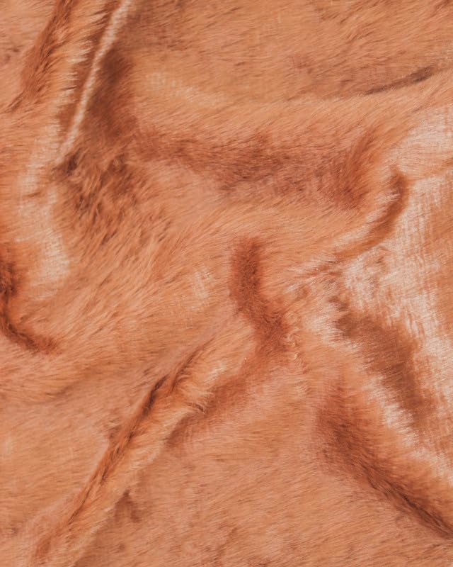 Super Soft Faux Fur Cloth, Used for Dresses, Home Furnishing, Soft Toys Making, Jackets (90x80cm, Brown)