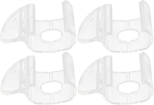 Transparent Cordless Shade Handles Roller Window Shade Pulls Compatible with Most Roller Blinds and Cellular Shades Easy Installation 2.24X1.49 Inch 4-Pack