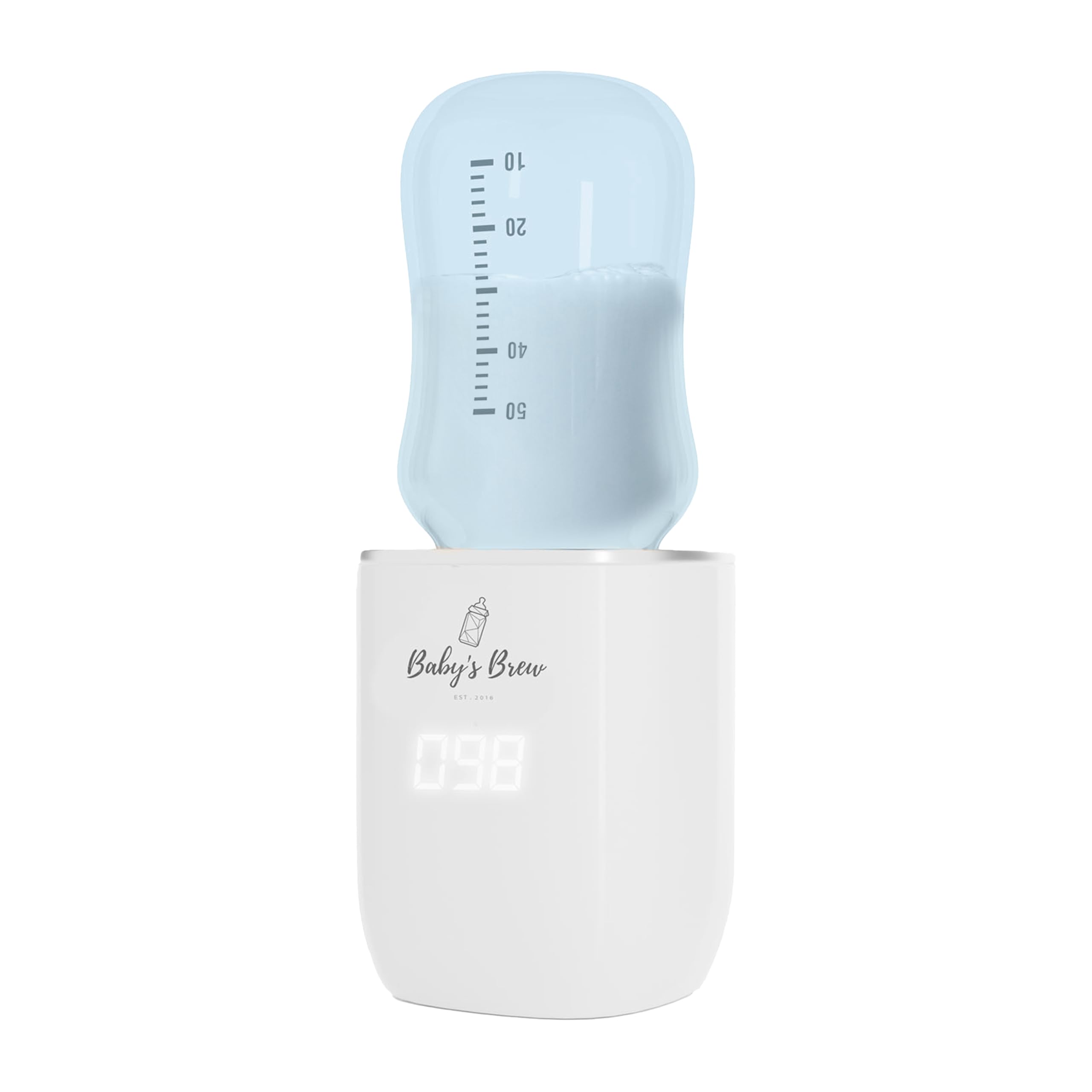 Baby's Brew Warmers 3.0 – Chauffe-Formule Portable pour Voyage, Deux Modes de Chauffage – Réchauffe Le Lait Maternel, la Formule et l'eau, Anti-Fuite, Technologie de capteur Intelligent, sans BPA