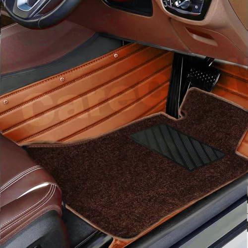 Image of Mr Mattie 7D Car Floor Mats Compatible with Vinfast VF6 2026, Tan /Coffee