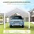 COBIZI Carport Canopy 12x20 Heavy Duty Car Tent Garage, Galvanized Frame Car Canopy Outdoor Shelter Waterproof & UV Protected with Built-in Sandbags for Car Boat Truck, White