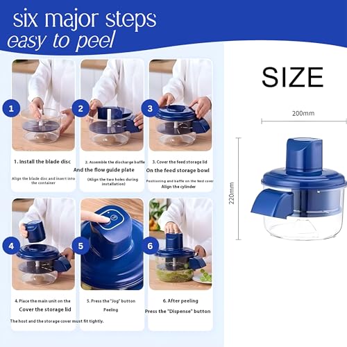 Image of Multipurpose Automatic Fruit & Vegetable Peeler Machine | Rechargeable Electric Potato Peeler | Smart Kitchen Tool for Home, Shop & Restaurant