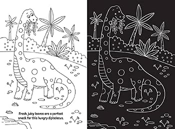 Dinosaurs: Scratch Art