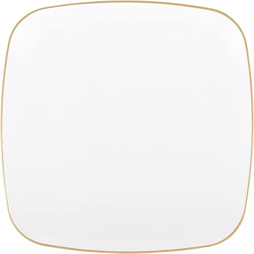 Miniatura 19 de PLASTICPRO El juego de platos cuadrados de 32 piezas incluye platos de ensalada de 16 x 7 pulgadas y platos llanos de 16 x 10 pulgadas, platos