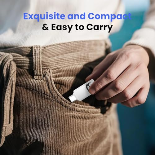 Image of Verilux 2 in 1 Light-ning to C Earphone Converter, PD 45W Type C Male to Light-ning Female Adapter with 480Mbps High-Speed Data Transmission for iPhone 16 /15 Series, iPad mini /Air /Pro