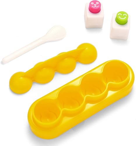 spherical rice ball mold diy bento sushi tool set with rice spoon 2 smiley face seaweed laver kitchen embossing mold