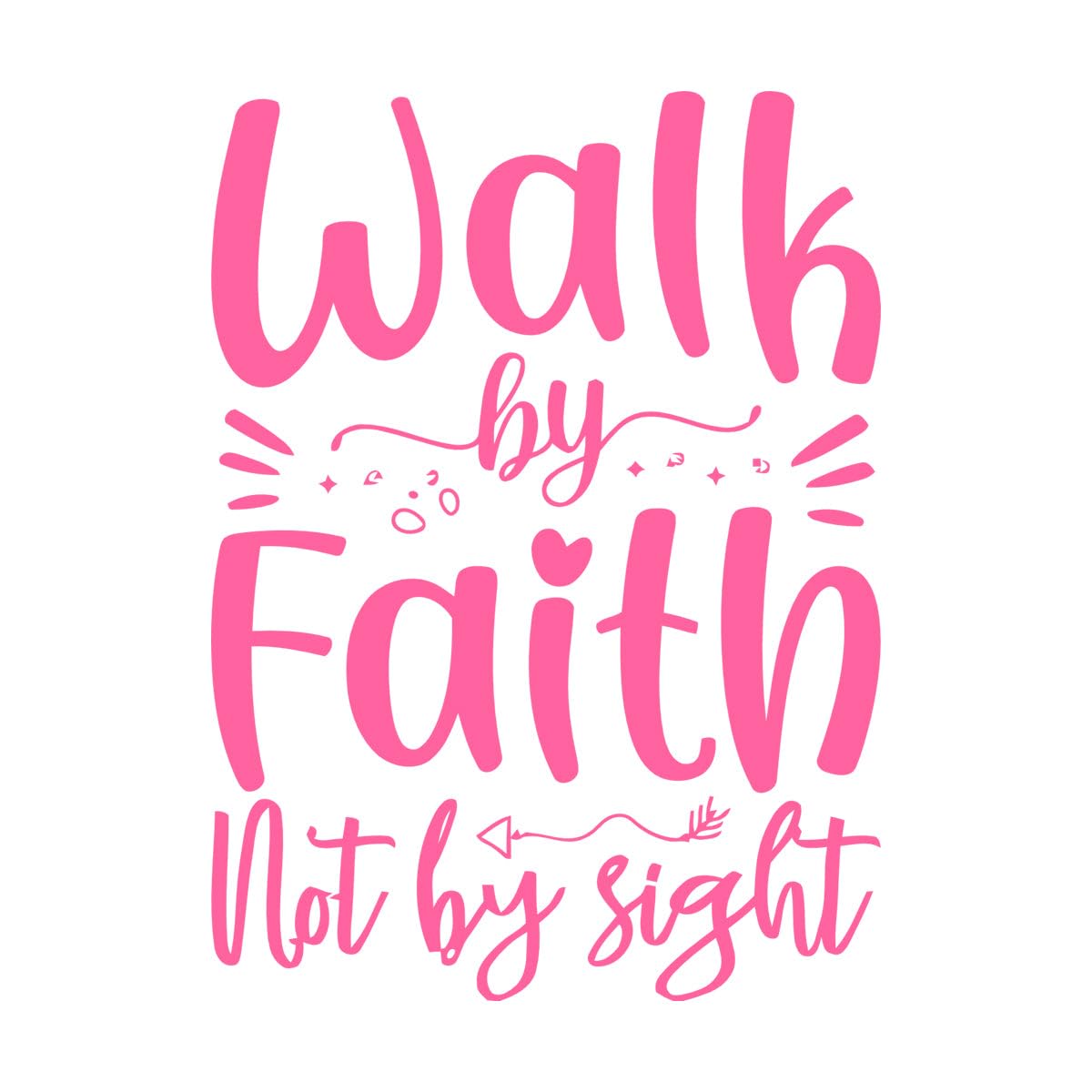 Christian Religious Sayings and Proverbs Engraving Decals 49.4x67.1cm It Won't Fall Off Pink