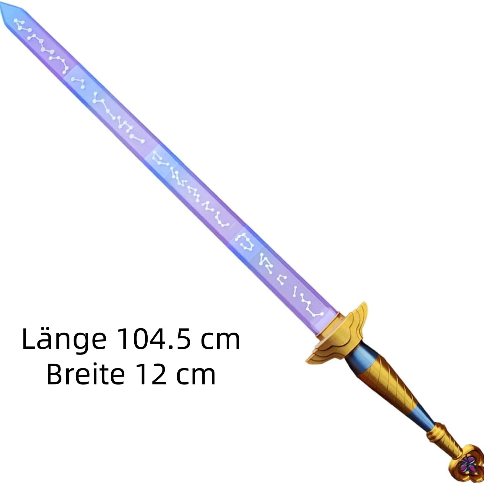 Générique Épée de Cosplay imprimée en 3D, Accessoire de Cosplay d'épée télescopique, Un Accessoire coloré, idéal pour Les conventions d'anime, Les Festivals et Les soirées à thème.