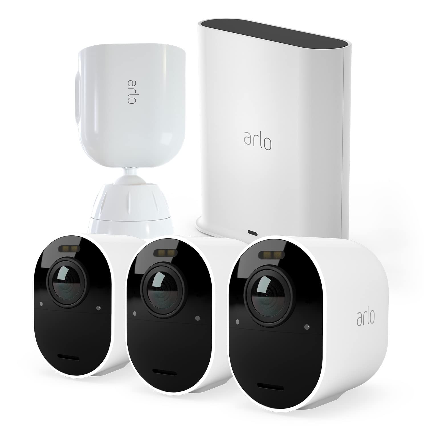 Caméra de surveillance WiFi Arlo Ultra 2 projecteur intégré et support