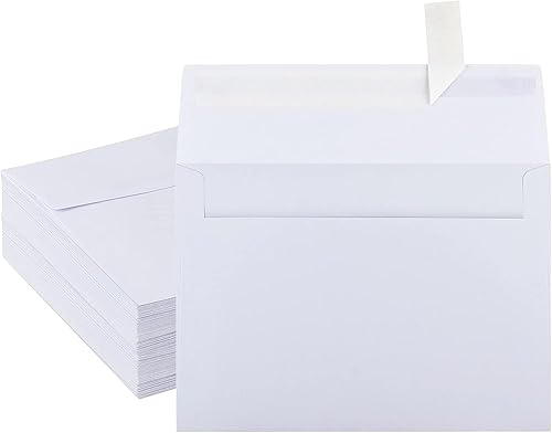 Paquete de 50 sobres blancos de 4 x 6 pulgadas, A4, tarjeta, invitación, postal