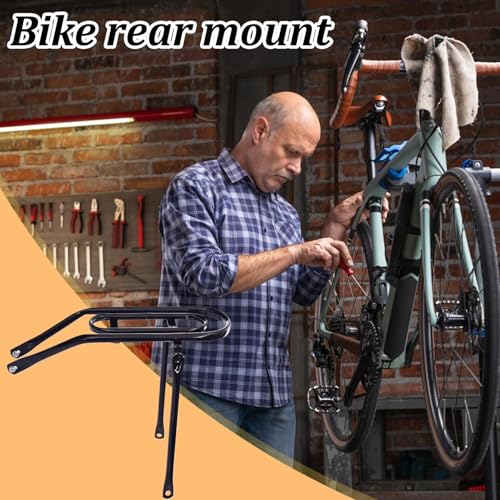 Rack ciclista de carga de servicio pesado con estante de equipaje extraíble 7