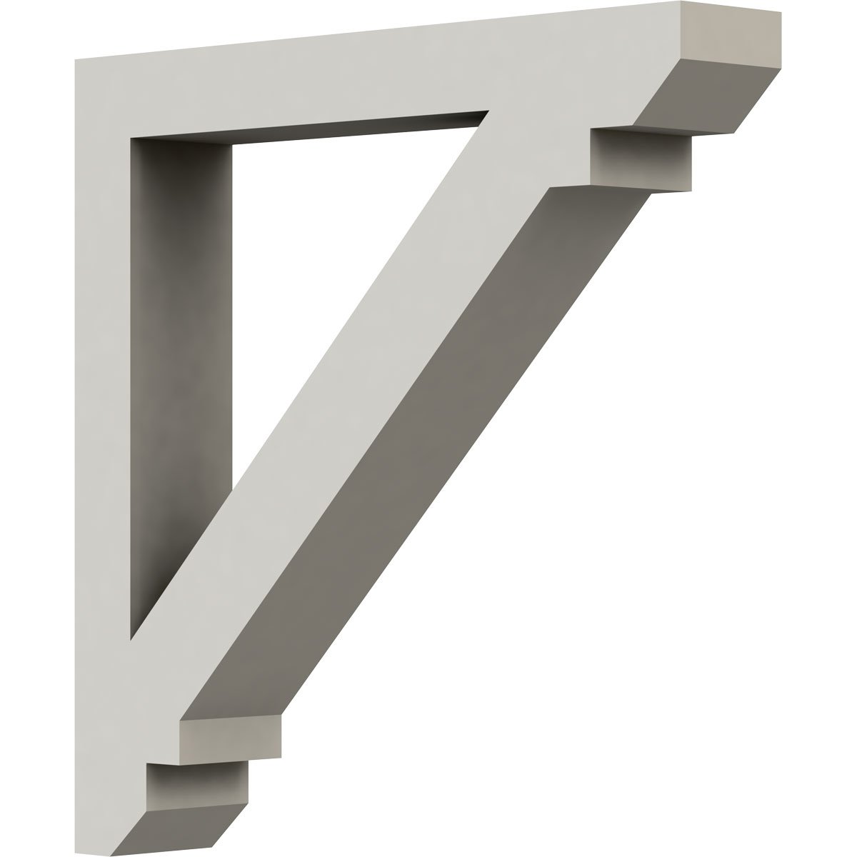 Ekena Millwork BKT02X13X13AS Ashford Bracket, 2-Inch x 13 7/8-Inch x 13 7/8-Inch