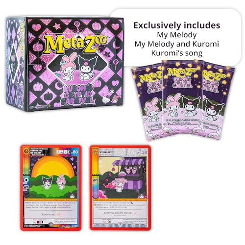 MetaZoo - Hello Kitty Kuromi’s Cryptid Carnival - Collectible Trading Card Game - Collect Kuromi, My Melody, & Hello Kitty - 36 Booster Packs - 12 Cards Per Pack - 432 Cards Total - Foil & Rare Cards