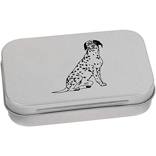 Azeeda 95mm 'Dalmation Dog' Metal Hinged Tin/Storage Box (TT00087124)