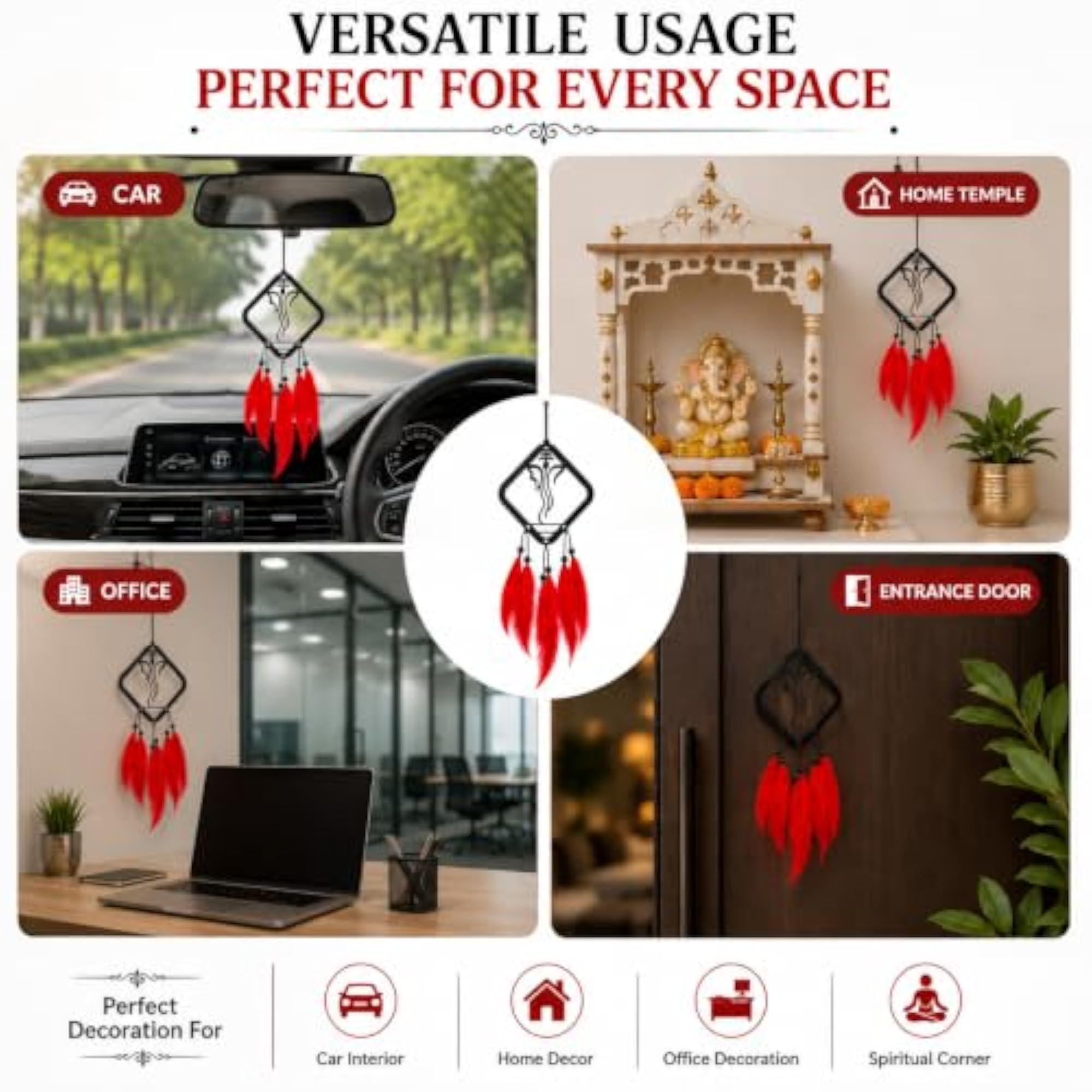 Ganesha Dream Catcher Car Decoration Items
