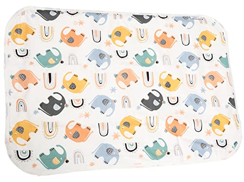 Image of Baby Diaper Changing Pad, 21 5/8" x 31.5" Waterproof Changing Pad Liners - Reusable Soft and Absorbent Portable Changing Mat(Elephant1PCS)