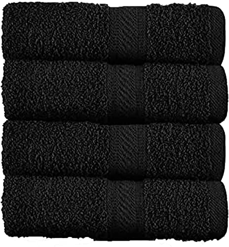 Sweet Needle Lot de 4 Grands draps de Bain (70 x 140 cm) - 100% Coton de Luxe, Ultra Doux, qualité hôtelière, très Absorbant pour Salle de Bain, Douche,...