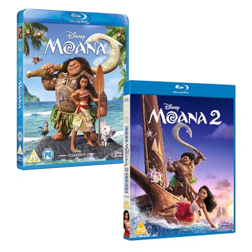 Moana Double Feature 2 Movie Collection Bundle (1 & 2) [Blu-Ray, Region Free] image 2