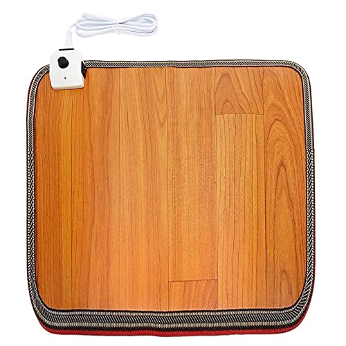 mellifuous Heizmatte Fussboden Elektrisch Fußwärmer, 2 Temperaturstufen Kohlenstoffkristall Beheizbare Fußmatte mit Fußschalter, 50w 220V Elektrischer Heizteppich, wasserdichte, für Büro, Haus Cover