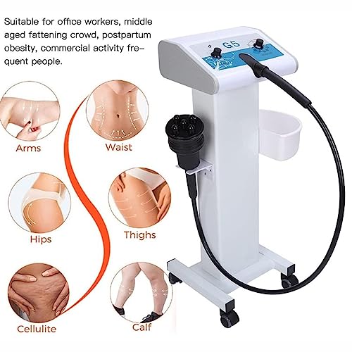 Quemador de grasa vibratorio, dispositivo muscular profesional adelgazante con 5 cabezales de masaje para una reducción eficaz de la grasa y contorno corporal
