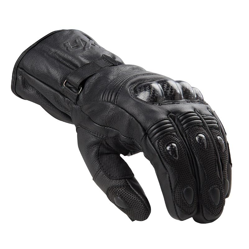 Motoblouz Gants Moto WINTER CARBON hiver Black Certification CE