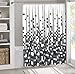 Produktbild Vilenia Home Premium Duschvorhang im Mosaik-Muster - Badewannenvorhang mit wasserdichter Oberfläche - 180 cm x 180 cm - antibakterieller Schutz für den Vorhang - Edles Design