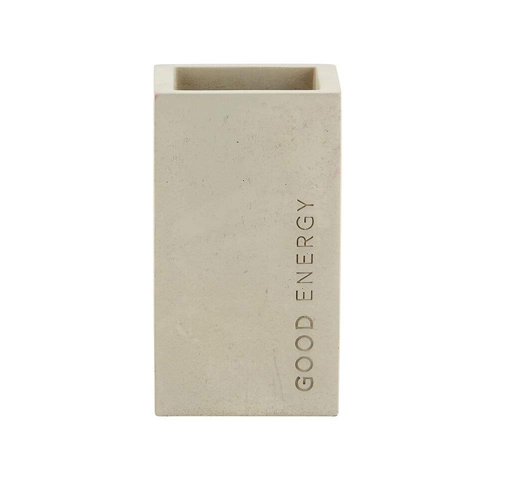 Santa Barbara Design Studio G2765 Good Energy Minimalist Beton Çimento Kalemlik | İskandinav Tarzı | 6,5 cm G x 11,2 cm Y
