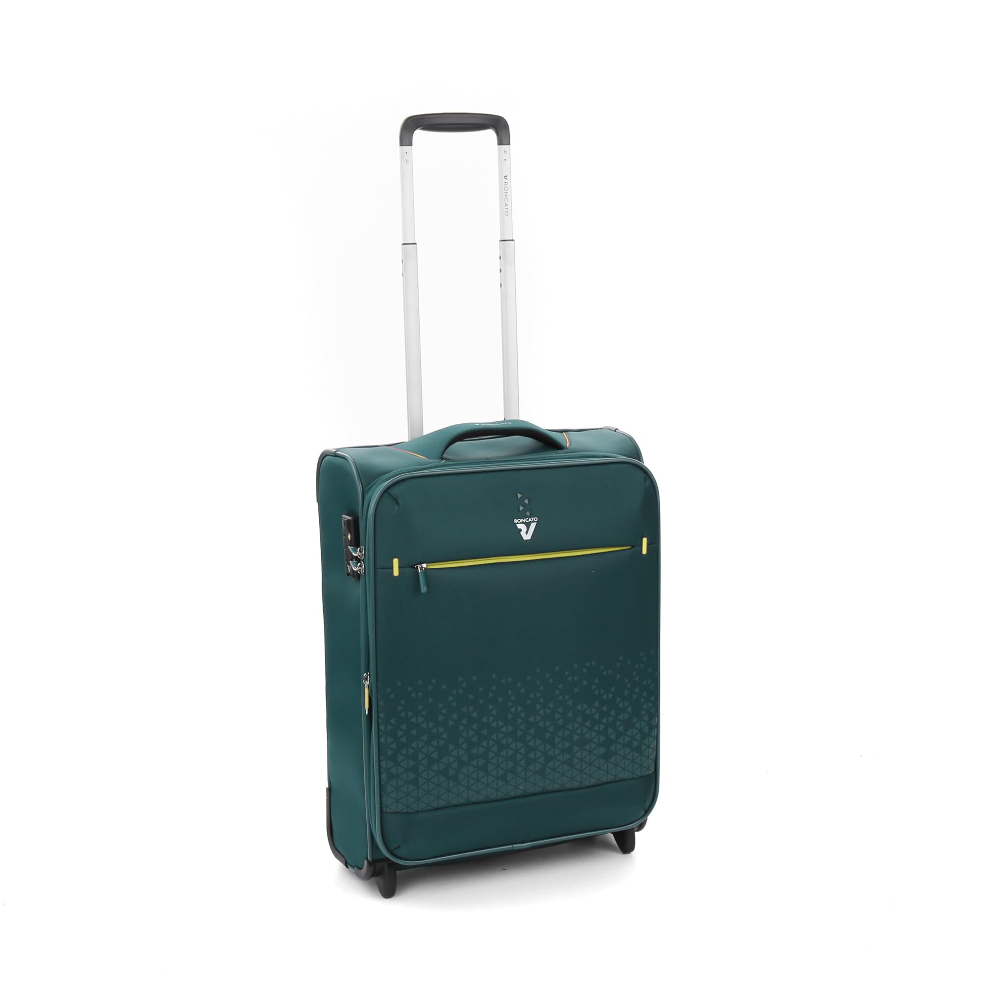 RONCATO Crosslite Trolley mit 2 Rädern, weich, Flaschengrün, 55 x 40 x 20-23 cm