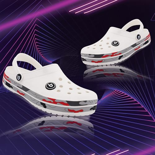Image of KOBURG Lite Men's Super Stylish Clogs | Casual Walking Clogs | Sandals with Adjustable Back Strap for Men | Comfortable & Light Weight | Stylish & Anti-Skid | Waterproof | Gents /Boys KF-414