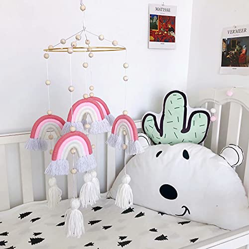 Baby Crib Mobile Handmade Rainbow Hanging Car Decor Wall Hanging Pendant For Baby Crib Mobile Kids Room Nursery Decor #TOP1