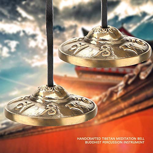 Tibetan Bell, handgemaakte Tibetaanse meditatie Bell boeddhistisch percussie-instrument(#2) - Image 8