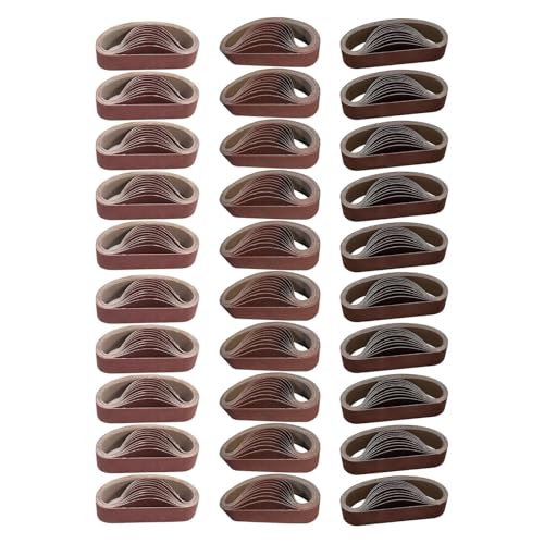 30 Bandas De Lija, óxido De Aluminio 80 240 800 Grano 30 X 330 Mm Papel De Lija De Banda Surtido De Bandas De Papel De Lija Accesorios De Lijadora De Banda Para Moler Madera, Aluminio, Fibra De Vidrio