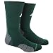 adidas Traxion Menace Football/Baseball Crew Socks, Collegiate Green/White/Light Onix/Onix, Large