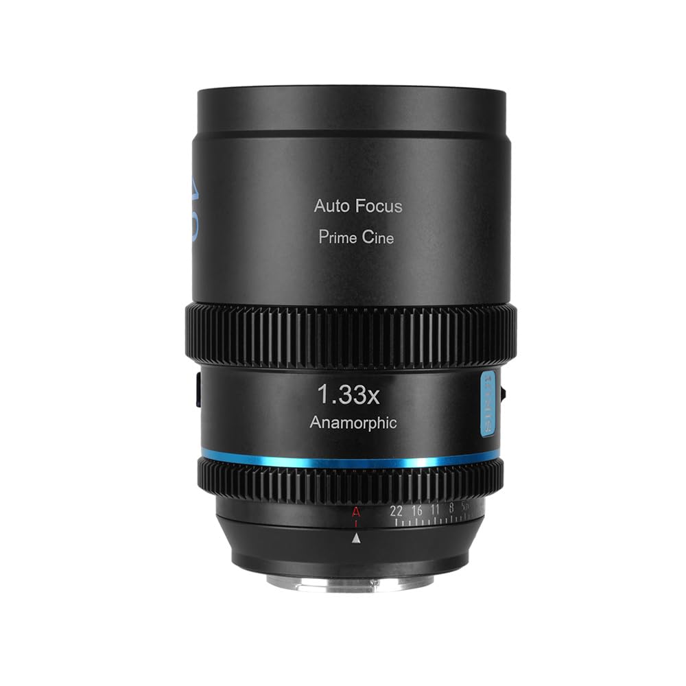 Sirui Blue 40Mm T1.8 1.33X S35 Af Anamorphic Lens For E Mount, Flares