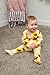 UNIFACO Baby Sleepers 0-3 Montrhs Zipper Footie Pajamas Sunflower Romper One Piece Jumpsuit Infant Outfit