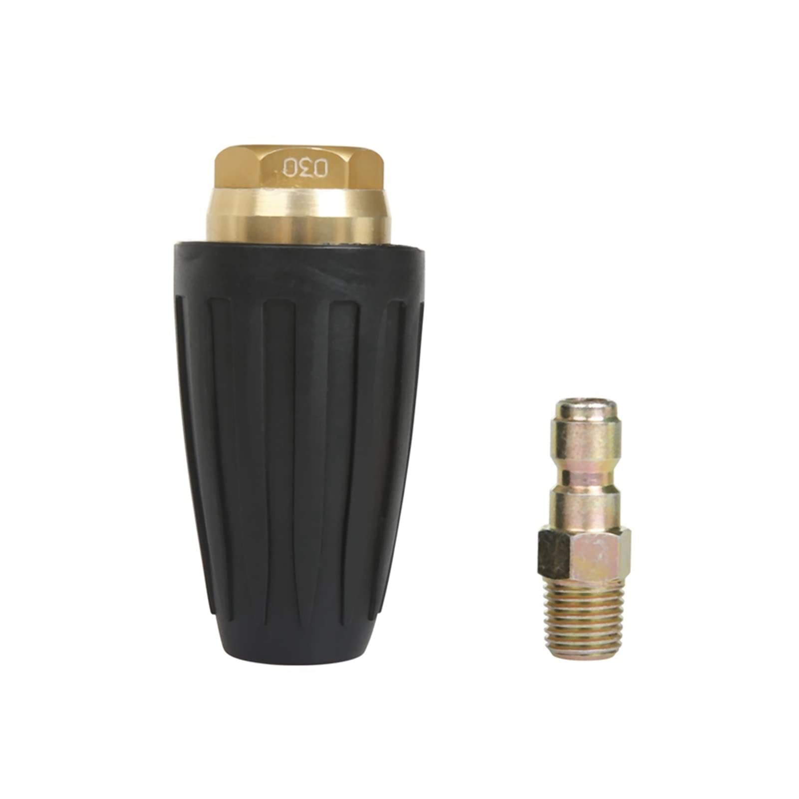 XENITE Boquilla de inyección de Combustible 2X Boquilla De Turbo De Lavadora De Presión Universal para Accesorios De Salida De Alta Presión Rotario 3.0 Orificio 1/4 Pulgadas 3000 PSI