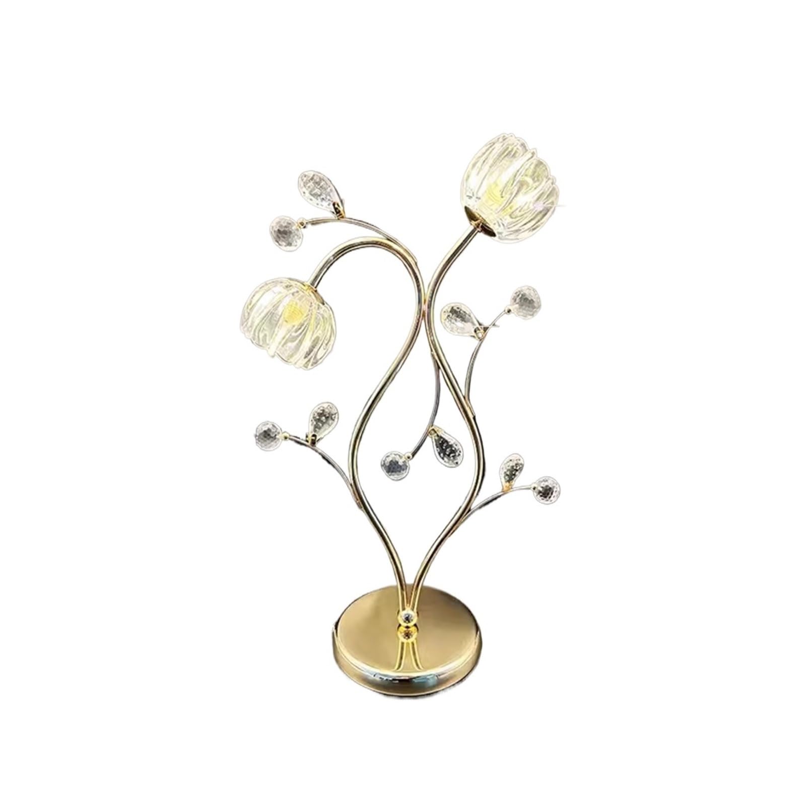 Z4T8M2K6G5 Bedside Lamp Flower Bedside Crystal Table lamp Light Creative Chandelier Bedroom Living Room Desk Bookstore