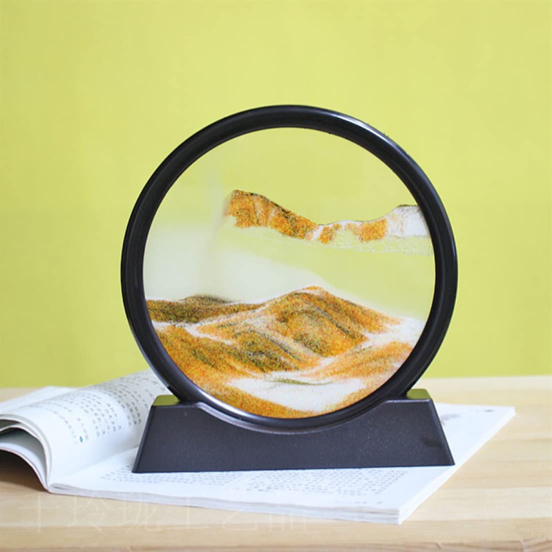 Amazon.co.jp: 砂のアート レトロ 丸型 3D風景 落ちる砂