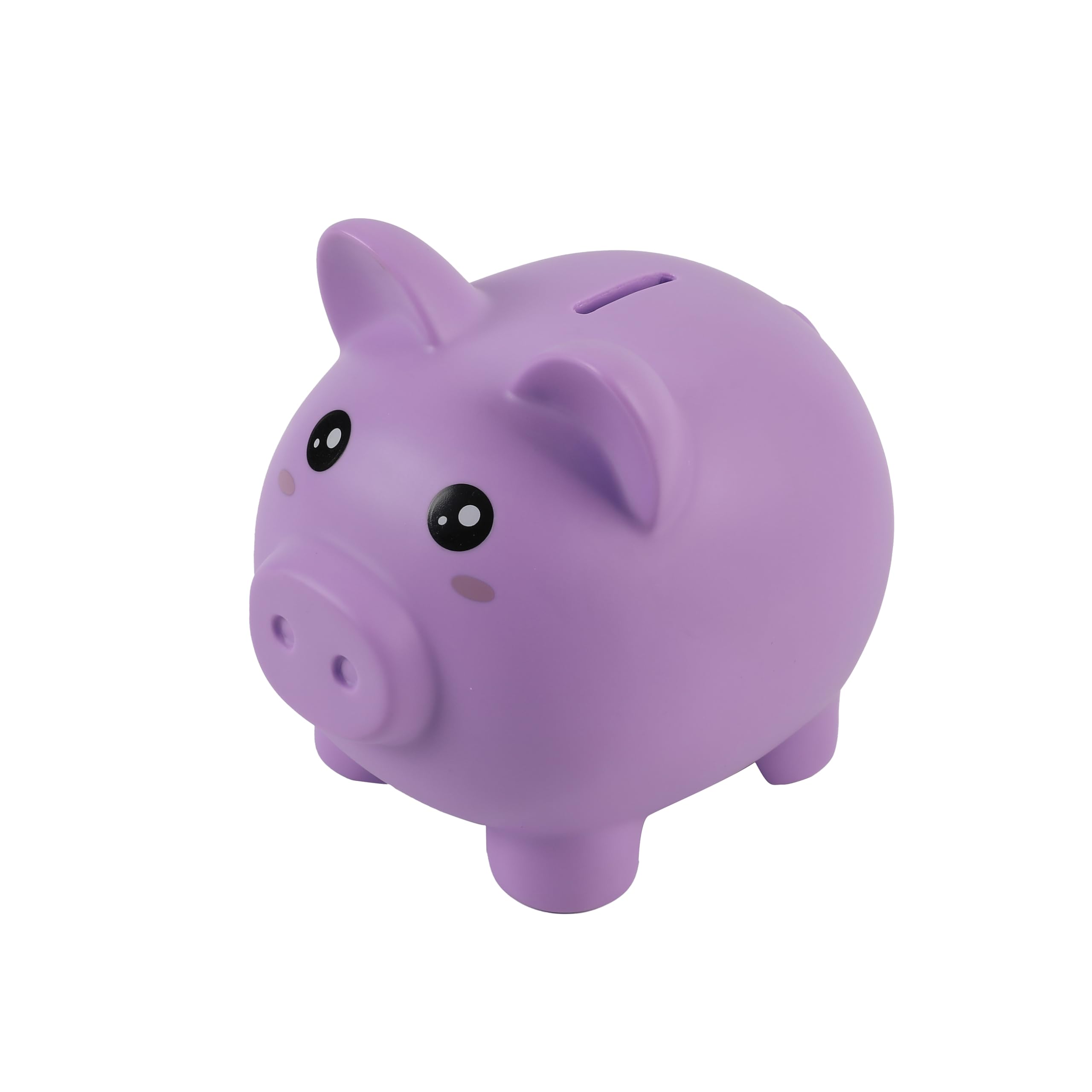 I-TOTAL® - Funny Decorative Money Box/Money Bank in Durable Plastic (PURPLE PIGGY)
