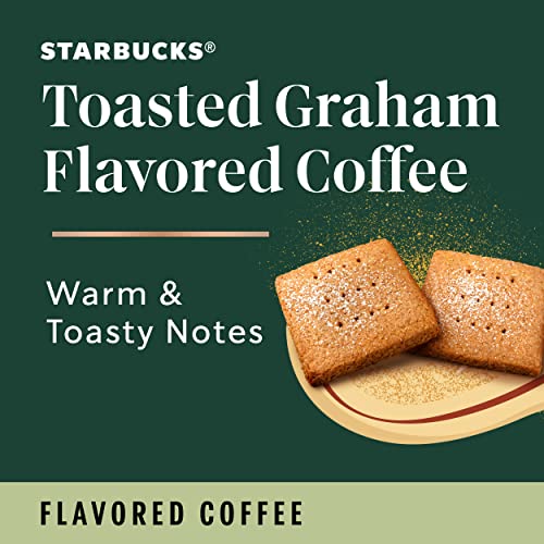 Image of Starbucks Coffee Company Flavored Ground Coffee K-Cup Pods, Toasted Graham, Signature Collection, 100% Arabica Coffee, Recyclable K-Cup, 10 CT K-Cup Pods /Box (Pack of 2 Boxes),10 Count (Pack of 2)