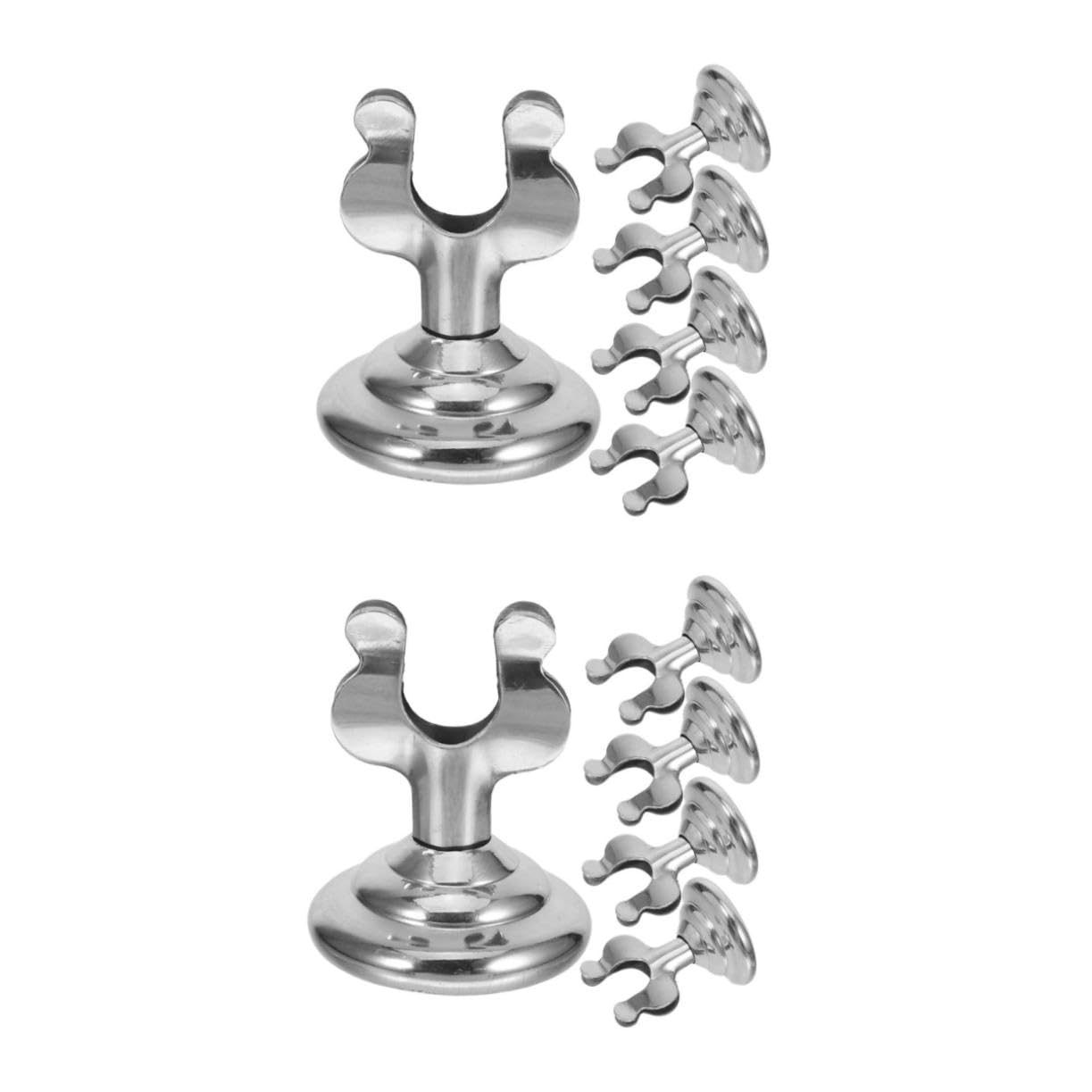 SHINEOFI 2 Series Soporte De Mesa Restaurante Titulares De Menú Lámina Soportes Para Números De Mesa Altos Almacenar Poseedor Soporte De Menú Titular Del Número De Mesa Silver 5 Piezas*2