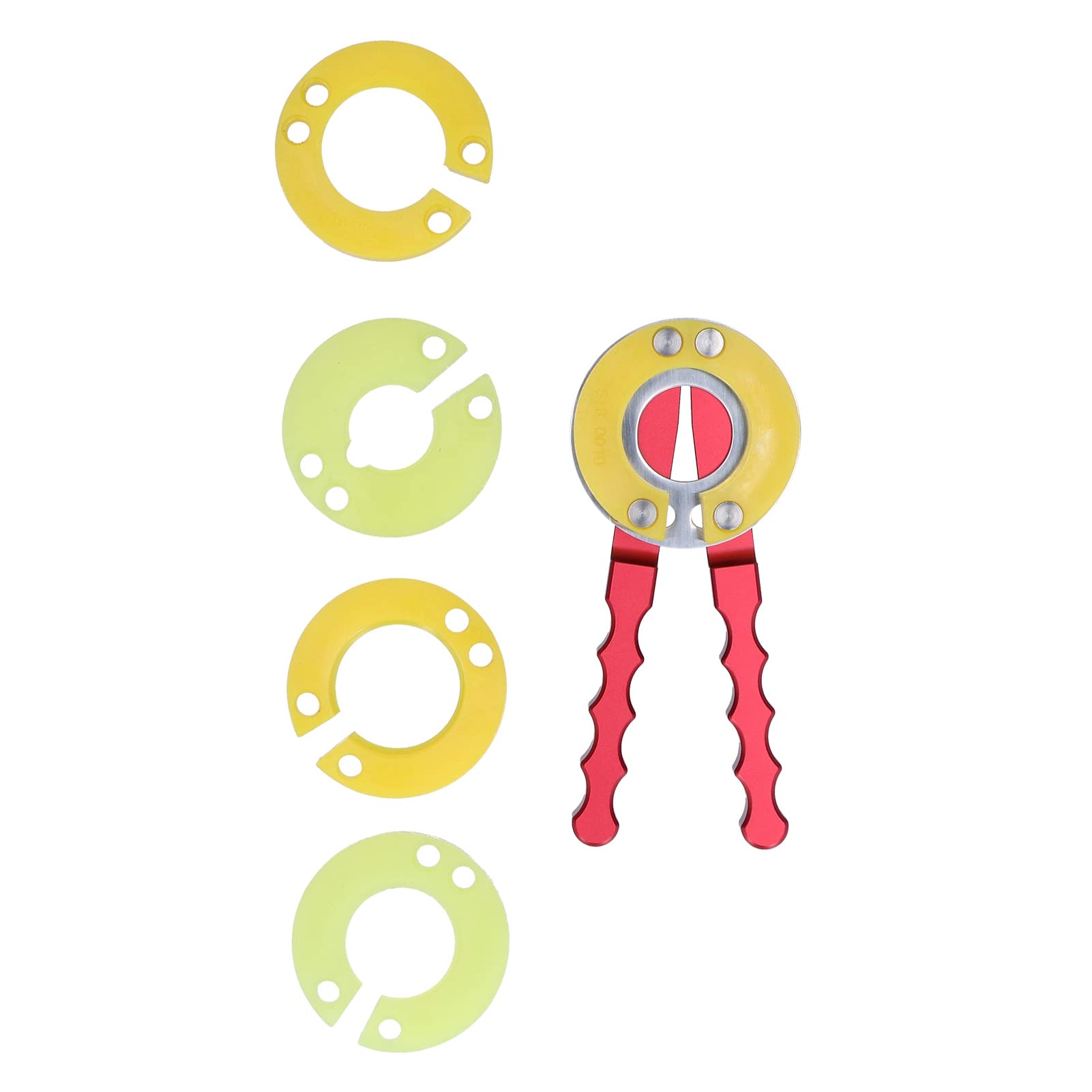 Kit de herramientas profesional para quitar biseles de relojes, alicates ajustables para abrir pasadores de acero con 4 moldes de repuesto para reparación de relojes a prueba de