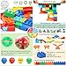 COUOMOXA Marble Run Building Blocks: STEM Ball Track Game Set - Compatible Classic Large Blocks for Toddlers for Boys and Girls Age 2 3 4 5 6 7 8 Years