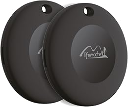 Lifemate Life Tag Key Finder, Air Tracker Tag Compatible with Apple Where Is It? App Airtag (iOS Only), Tracker for Luggage, Suitcases, Bags and Keys 2 Pack