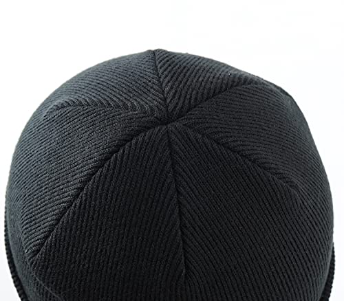 Image of Home Prefer Mens Winter Hats Acrylic Knit Cuff Beanie Cap Warm Womens Beanie Hat