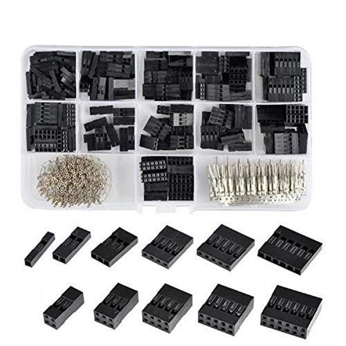 サムコス QIコネクター デュポンコネクタセット 620個セット2.54mm ピッチ オス メス ジャンパーピン 2550 コネクター 配線コネクタ