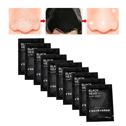 CCBeauty 10Pcs Mineral Mud Nose Blackhead Pore Cleansing Cleaner Removal Membranes Strips