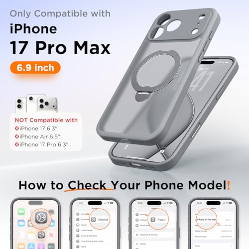 Coque iPhone 17 Pro Max évitez les rayures caméra grâce au support 360