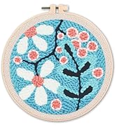 Punch Needle Kit, Punch Needle Embroidery Kits for Adults Beginners,with Printed Fabric, 4-Positi...